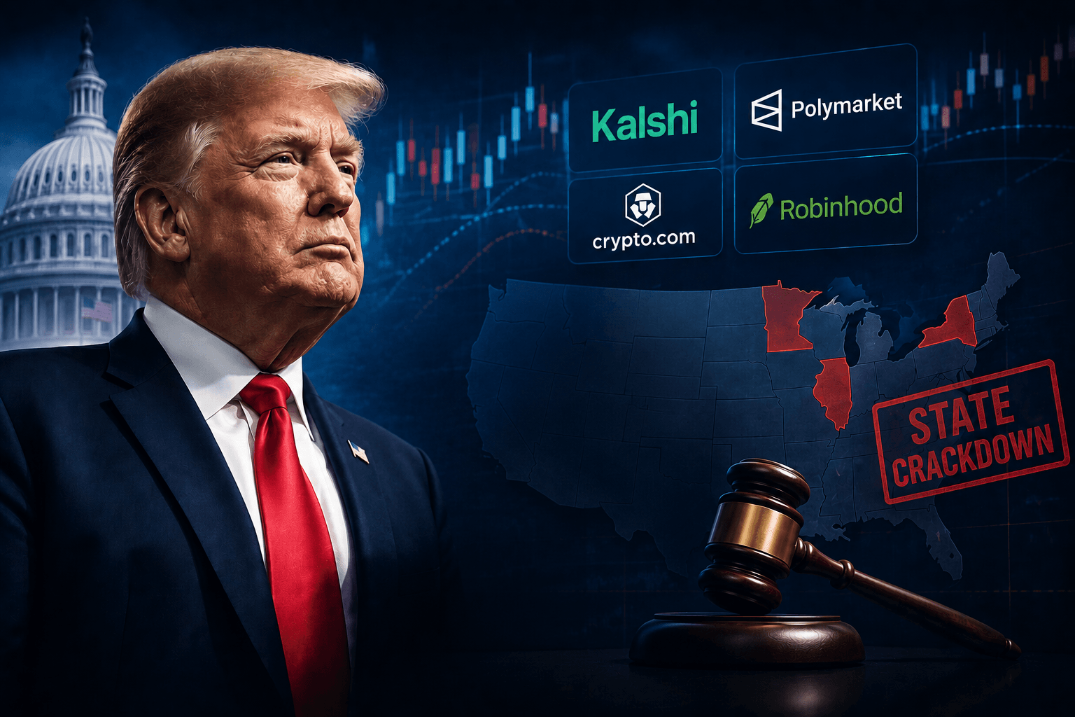 Trump backs CFTC authority over prediction markets amid regulatory disputes