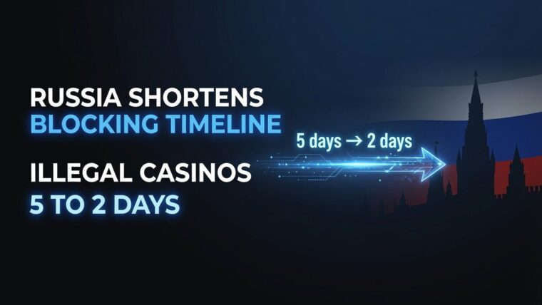 Russia Moves to Shorten Blocking Timeline for Illegal Online Casinos