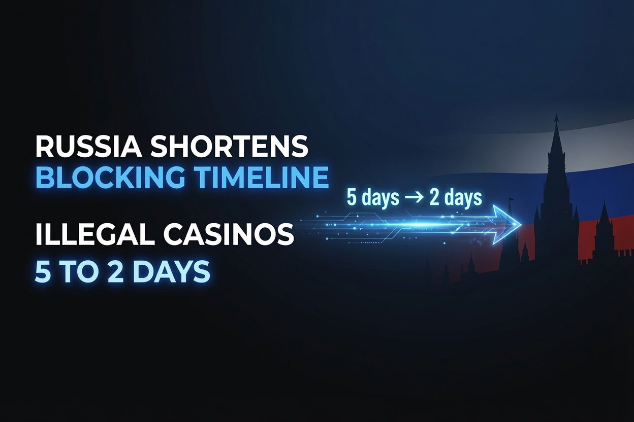 Russia Moves to Shorten Blocking Timeline for Illegal Online Casinos