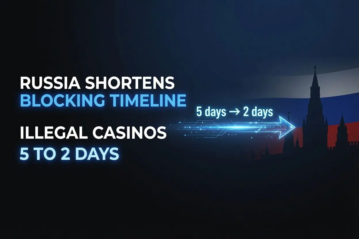 Russia Moves to Shorten Blocking Timeline for Illegal Online Casinos