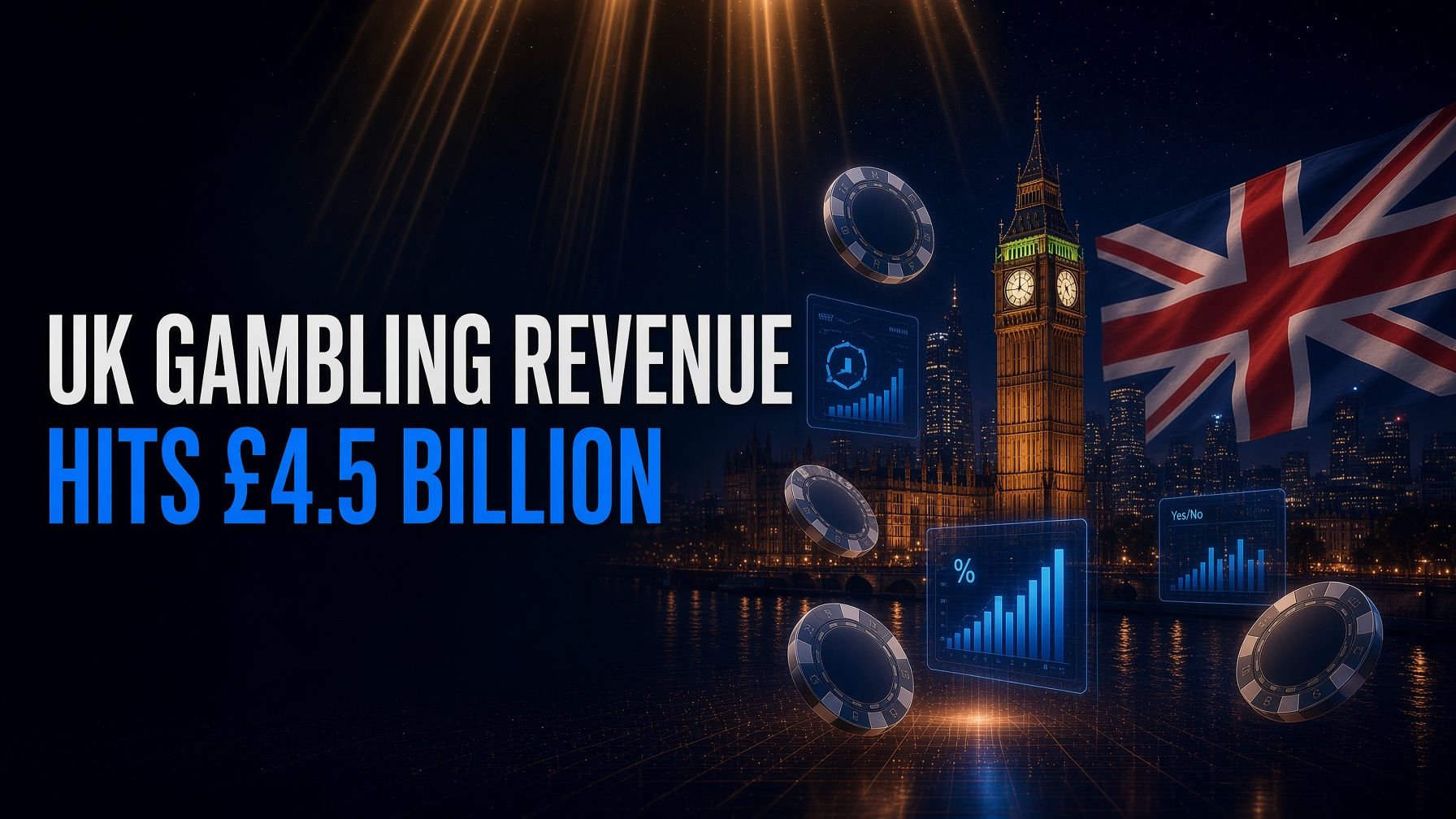 UK Gambling Revenue Hits £4.5 billion as Black Market Concerns Intensify